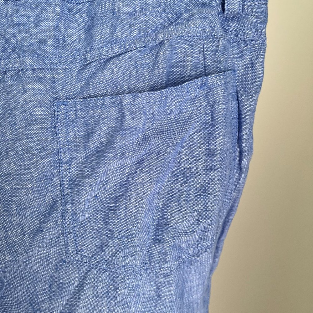 Sportscraft Ladies Light Blue Casual Linen Shorts Size 8 - Picture 11 of 14